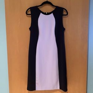 R & M Richards Black and Purple Dress